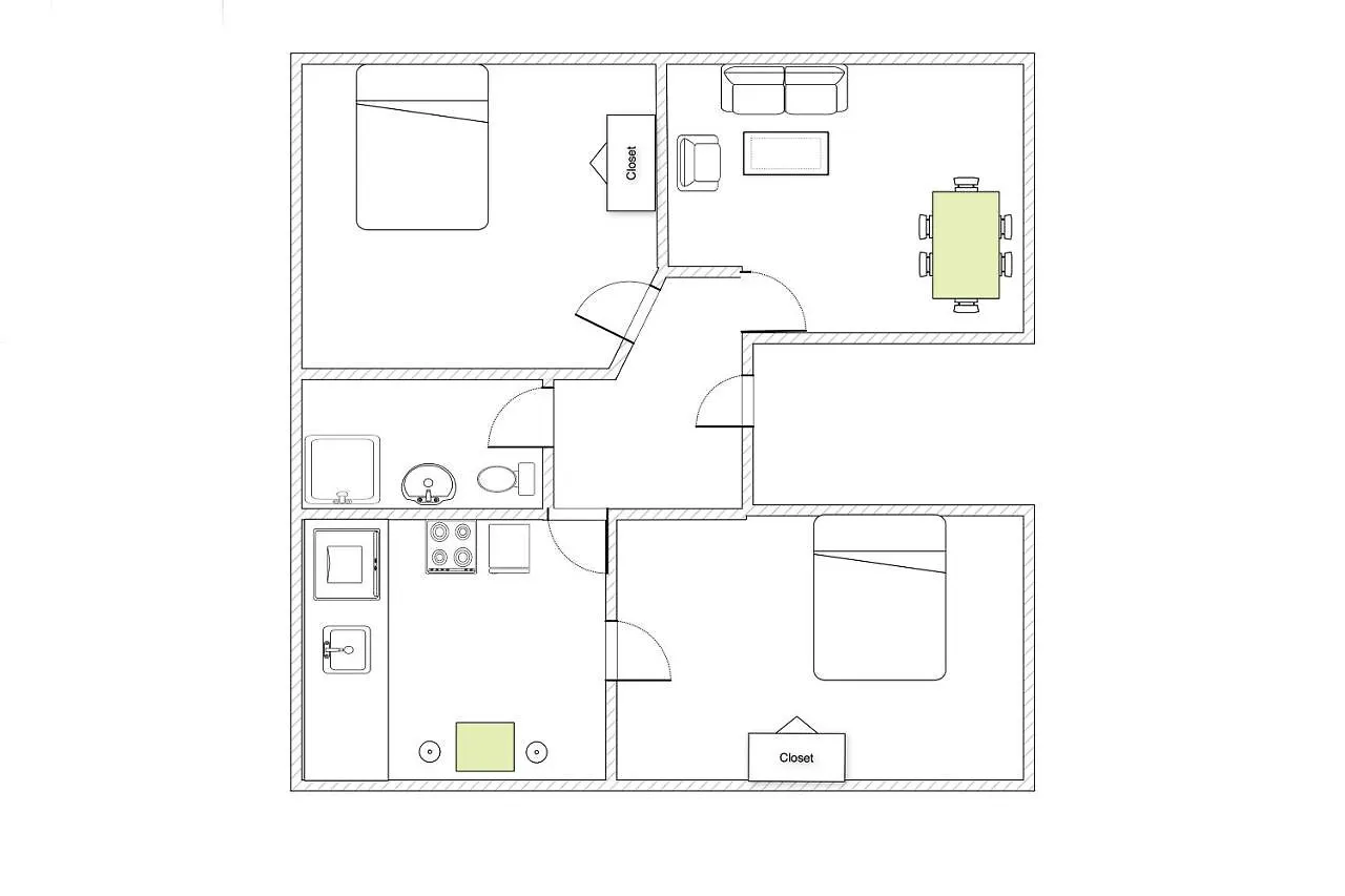 Sanders Lake - Pleasant Two-Bedroom Apartment In Downtown Copenhagen